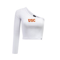 USC Trojans Women's Hype and Vice White Knock Out Long Sleeve Top